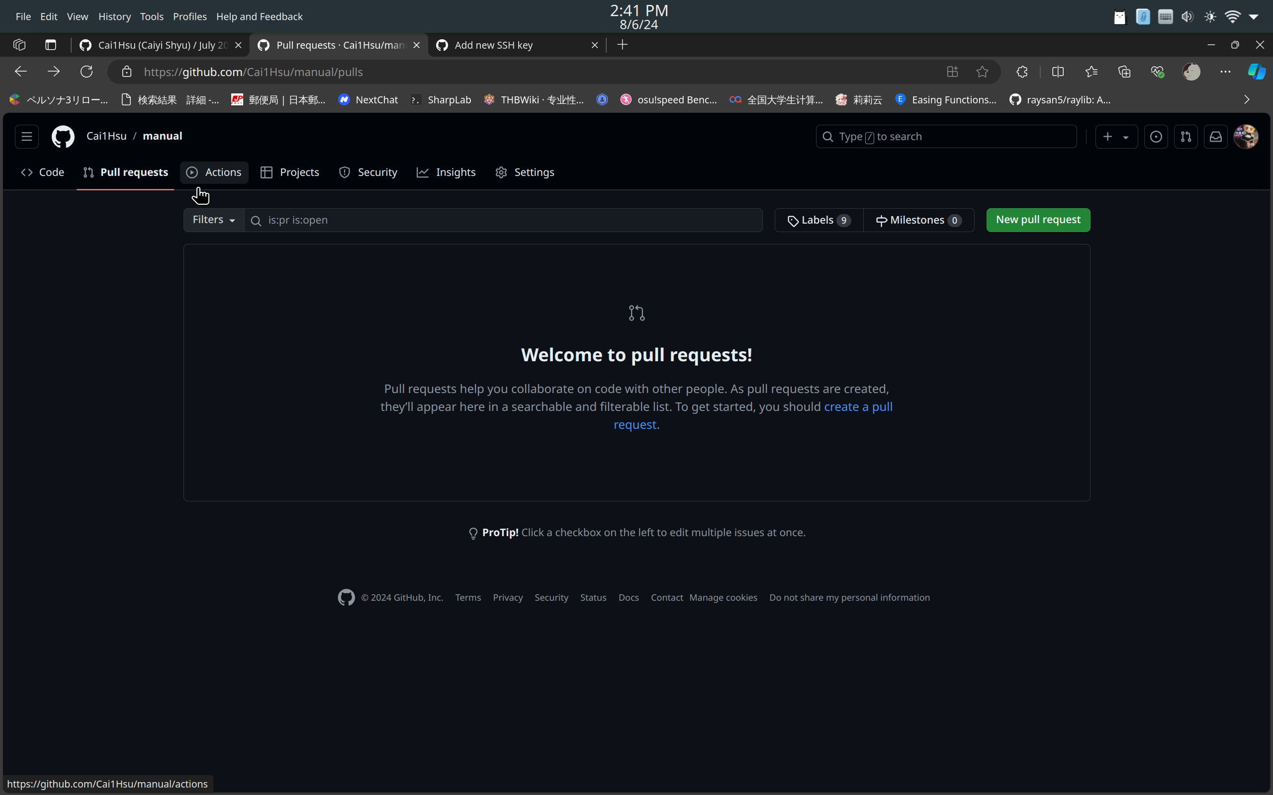 New Pull Request